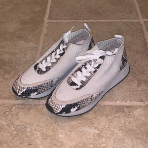 Loeffler Randal Snake Print Sneakers
